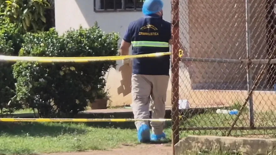 Personal de criminalística se apersonó al lugar