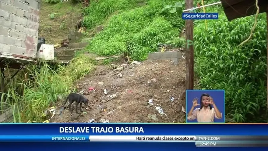 Familia en San Miguelito, en alerta por derrumbes