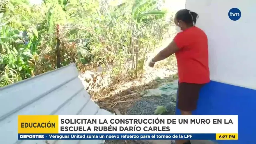 Piden que se termine muro en escuela de Coclé para evitar deslizamientos