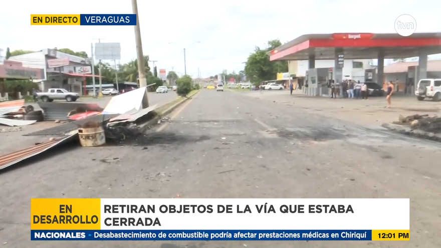 Reabren carriles en vía Interamericana en varios puntos de Veraguas