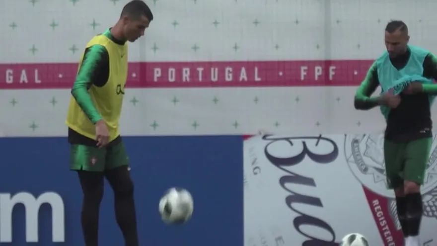 Entrenamiento de la Selección de Portugal