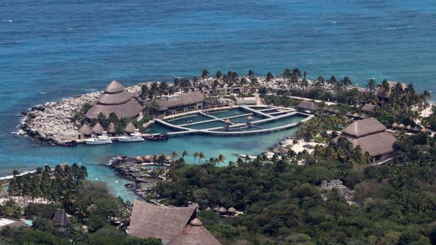 Vista general del complejo turístico donde se llevará a cabo la sexta edición de los premios Platino 2019, en la Riviera Maya, en el estado de Quintana Roo.