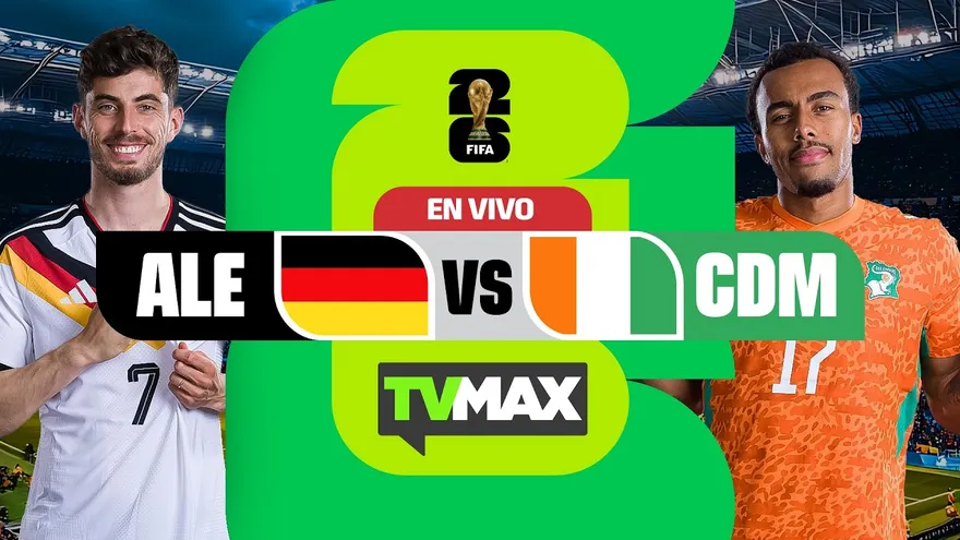 ALEMANIA 🇩🇪 VS 🇨🇮 COSTA DE MARFIL | MUNDIAL FIFA 2026 | TVMAX | EN VIVO