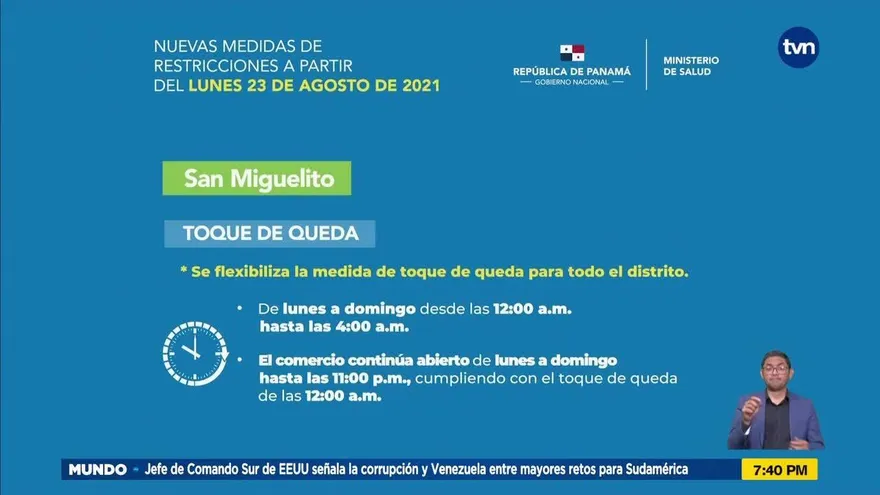 Flexibilizan toque de queda en San Miguelito