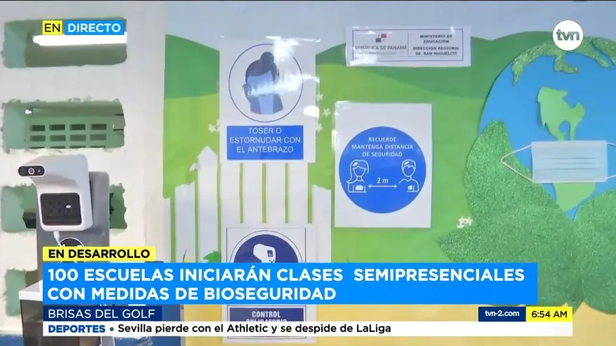 Escuelas siguen preparándose para las clases semipresenciales