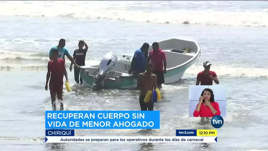 Recuperan el cuerpo de joven desaparecido en Chiriquí