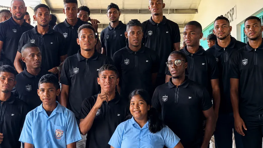 Tauro FC players inspire students during community outreach day