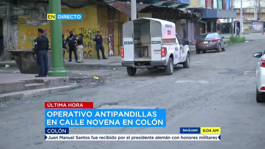 Las autoridades realizan operativos antipandillas en Colón