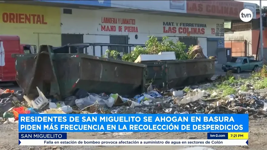 Residentes de San Miguelito se ahogan en basura