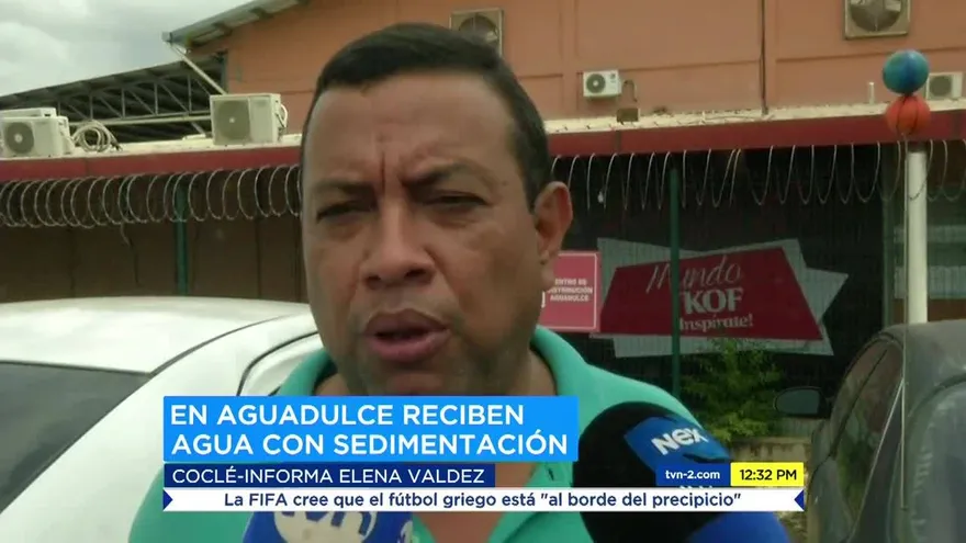 Residentes en Aguadulce, molestos por turbiedad de agua potable