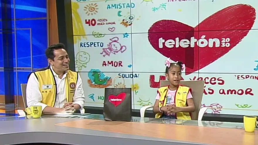 Carlos Francisco Tarragó, presidente de la Teletón 20-30 y Elizabeth Acosta, embajadora de la Teletón 20-30.