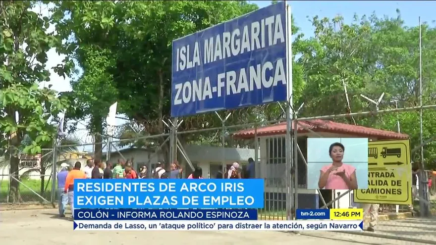 Residentes de Arco Iris en Colón piden trabajo