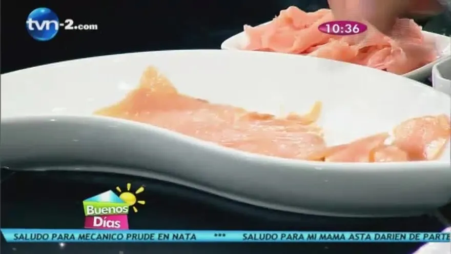 Salmón Relleno De Queso Crema, Pepino Y Zanahoria