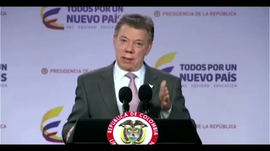 Santos dice que cese al fuego con FARC estará hasta 31 de octubre
