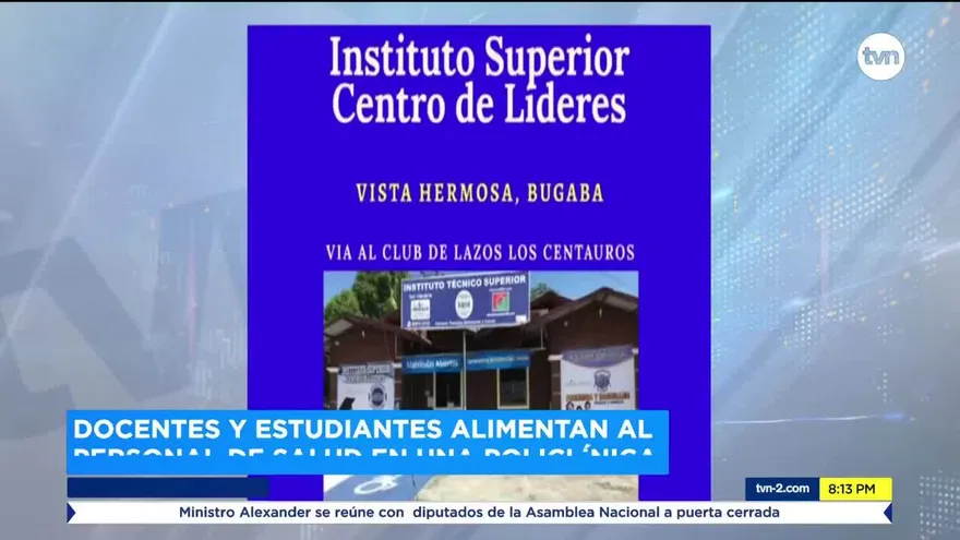 Docentes y estudiantes alimentan al personal de salud