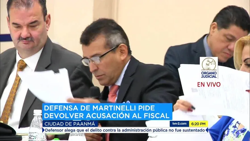 Defensa de Martinelli cuestiona escrito de acusación