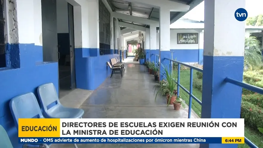 Directores de Escuela en Veraguas piden reunión con el Meduca