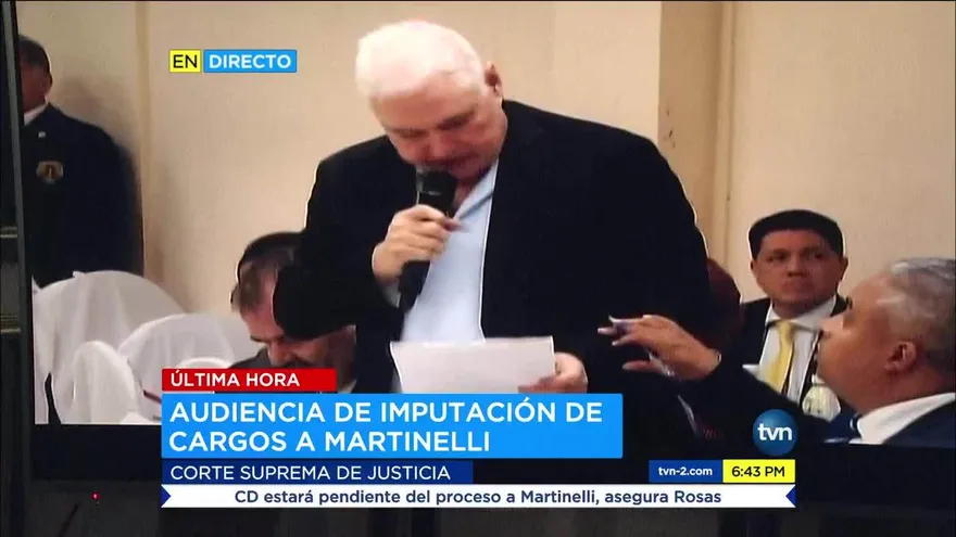 Martinelli habla ante el magistrado Mejía