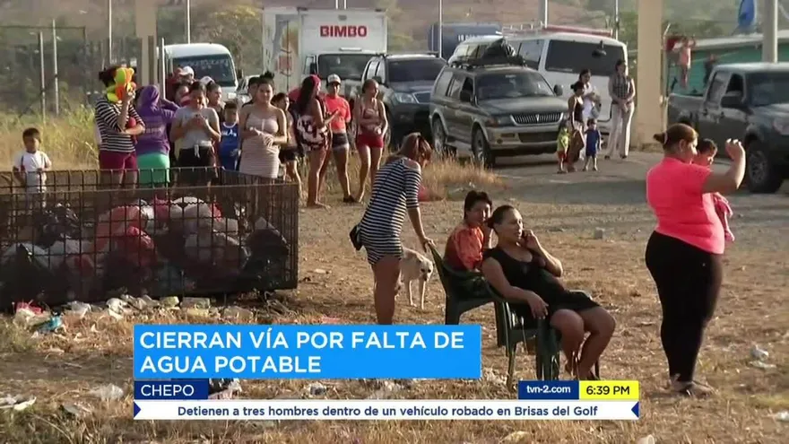 Residentes en comunidad de Chepo, en pie de guerra por falta de agua