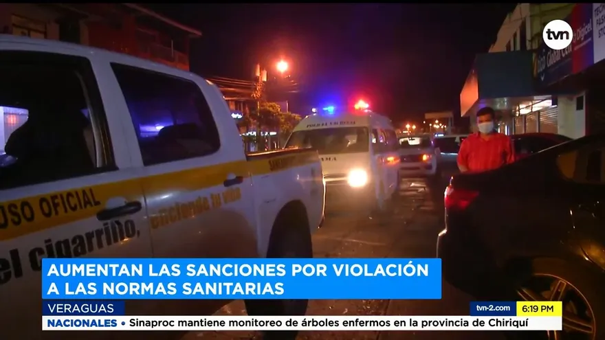Sanciones en distritos de Veraguas por violar medidas sanitarias