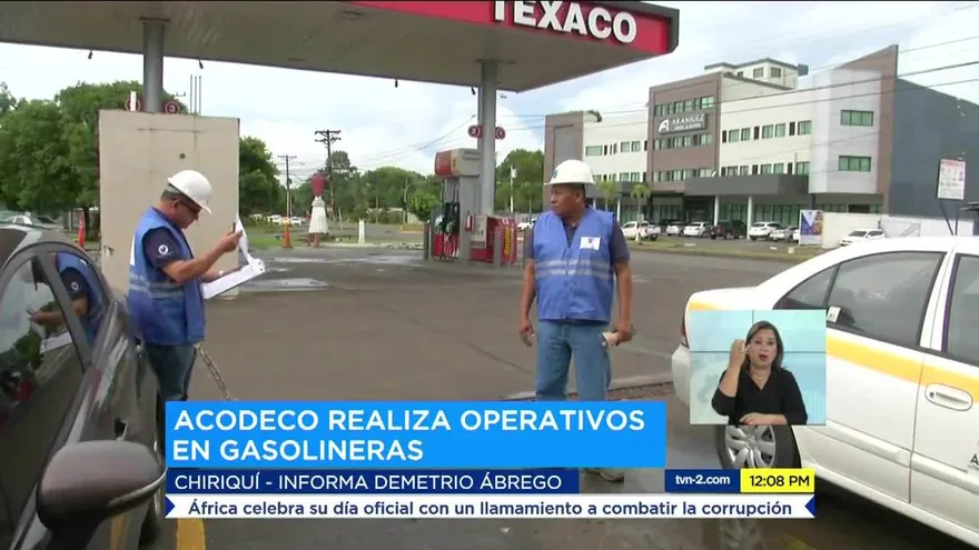 Acodeco realizó operativos sorpresa en estaciones de combustible en Chiriquí
