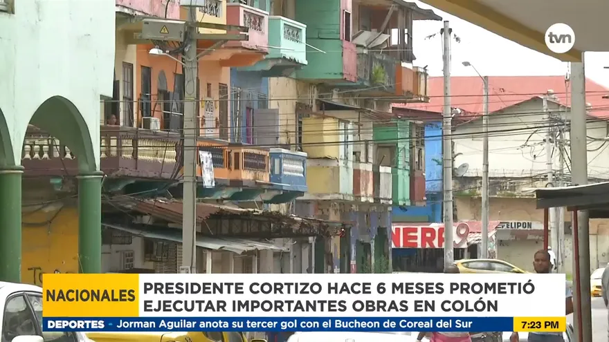 Promesa de Cortizo sobre la ejecución de 'importantes obras' en Colón sigue sin cumplirse