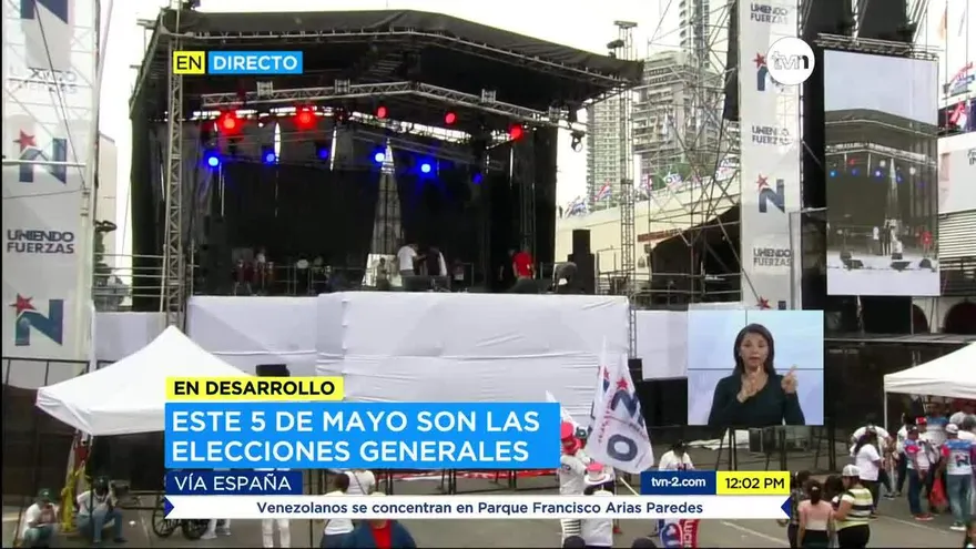 Comienzan a llegar las personas para el cierre de campaña de ‘Nito’ Cortizo