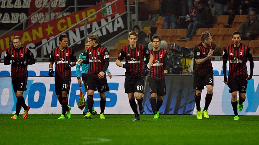 Jugadores del AC Milan