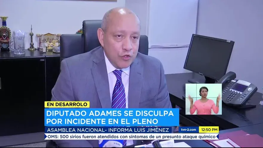 Diputados Adames y Domínguez lamentan incidente en la Asamblea