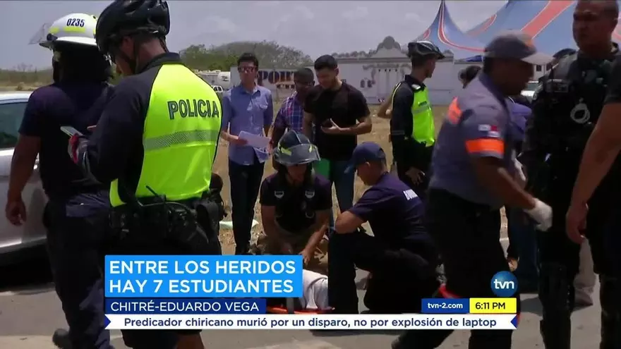 Múltiples heridos en accidente vehicular en Chitré