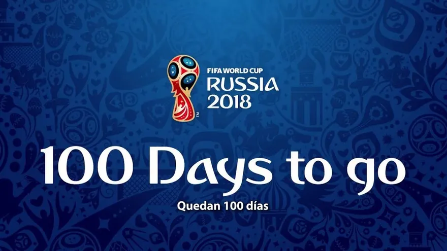Putin toca el balón con Infantino a 100 días del Mundial de Rusia