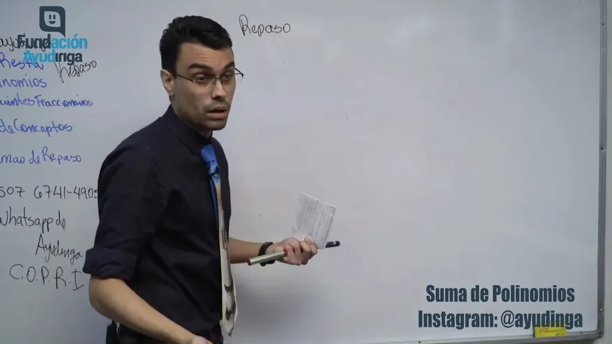 Ayudinga Matemáticas 8° - Suma y Resta de Polinomios con Coeficientes Fraccionarios Parte VIII 15 de mayo de 2020