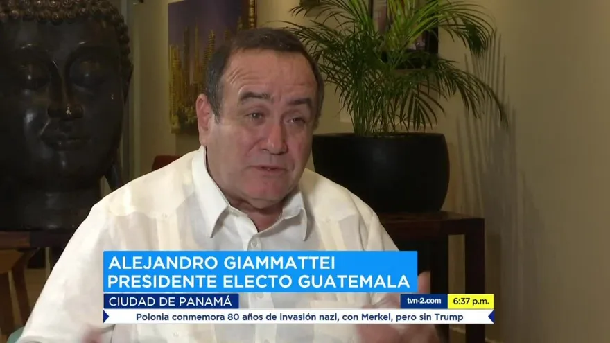 Presidente electo de Guatemala Alejandro Giammattei se reunirá con Cortizo