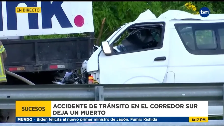 Accidente de tránsito fatal en el Corredor Sur