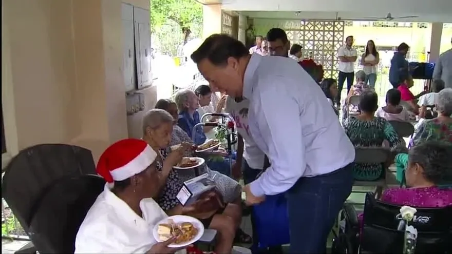 Varela visita el Hogar Bolívar