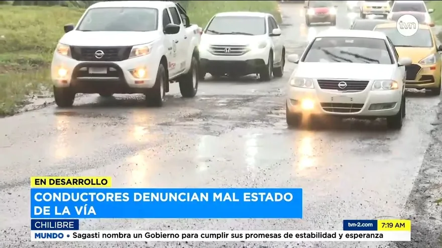 Conductores se quejan por mal estado de las calles en Chilibre