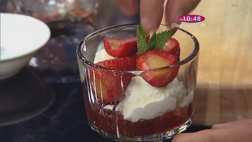 Fresas Rellenas de Gelatina de Naranja