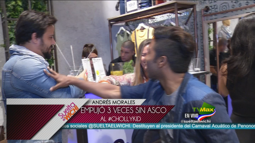 Andres Morales empujó al chollykid en un evento