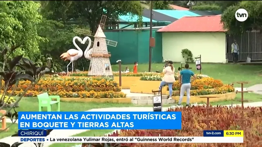 Aumenta la llegada de turistas a Chiriquí