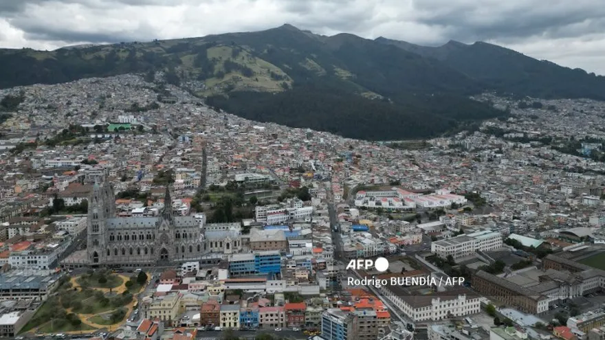 Vista aérea de Quito, Ecuador