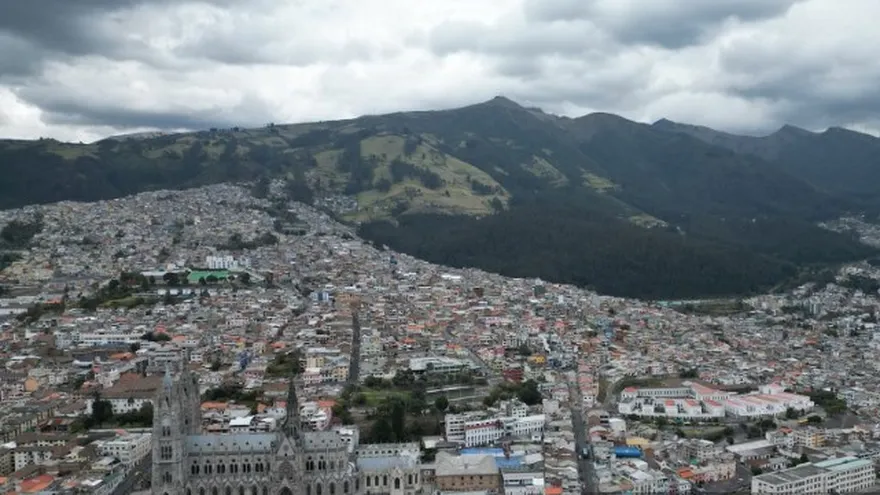 Vista aérea de Quito, Ecuador