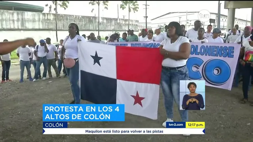 Colonenses protestan exigiendo respuesta al desempleo