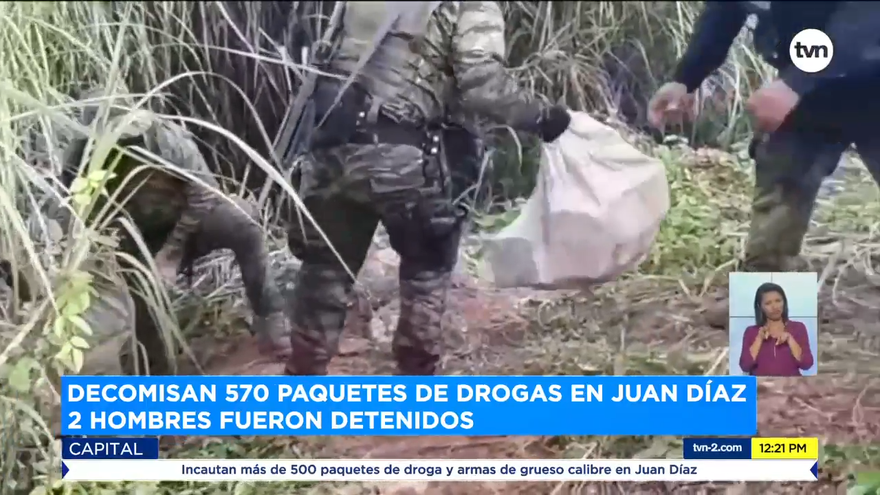 Incautan droga y armas de grueso calibre en Juan Díaz
