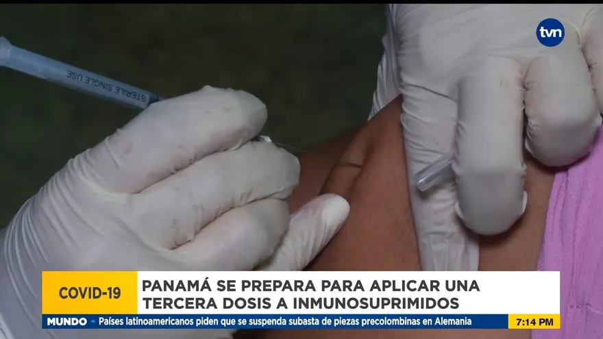 Panamá se prepara para aplicar una tercera dosis a inmunosuprimidos