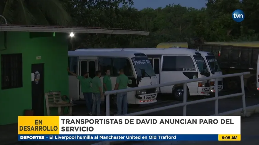 Inicia paro de transporte en Chiriquí