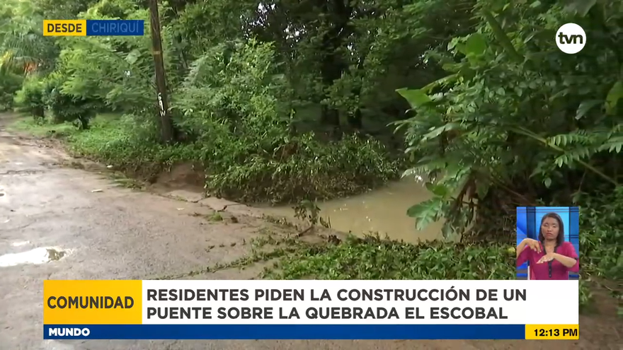 Comunidad pide la construcción de un puente
