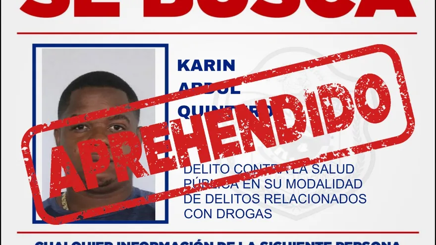 Karin Abdul Quintero Edwards, de 37 años, quien figuraba en la lista de personas más buscadas, fue aprehendido por agentes de la Zona de Policía de Bocas del Toro durante un operativo realizado en el distrito de Almirante.