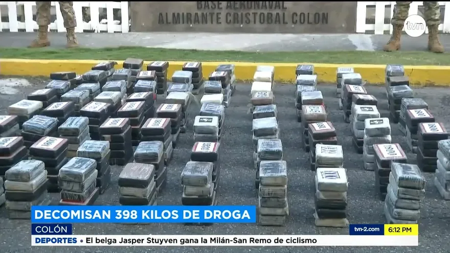 Decomisan droga en Colón