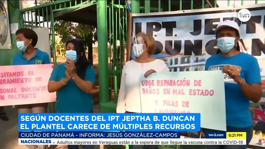 Preocupación por la situación del colegio Jeptha B. Duncan