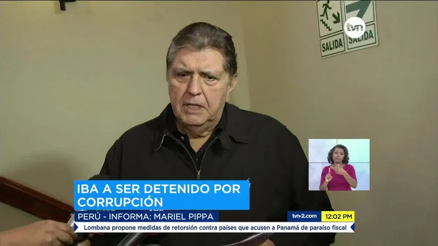 Confirman muerte de Alan García tras dispararse cuando iba a ser detenido